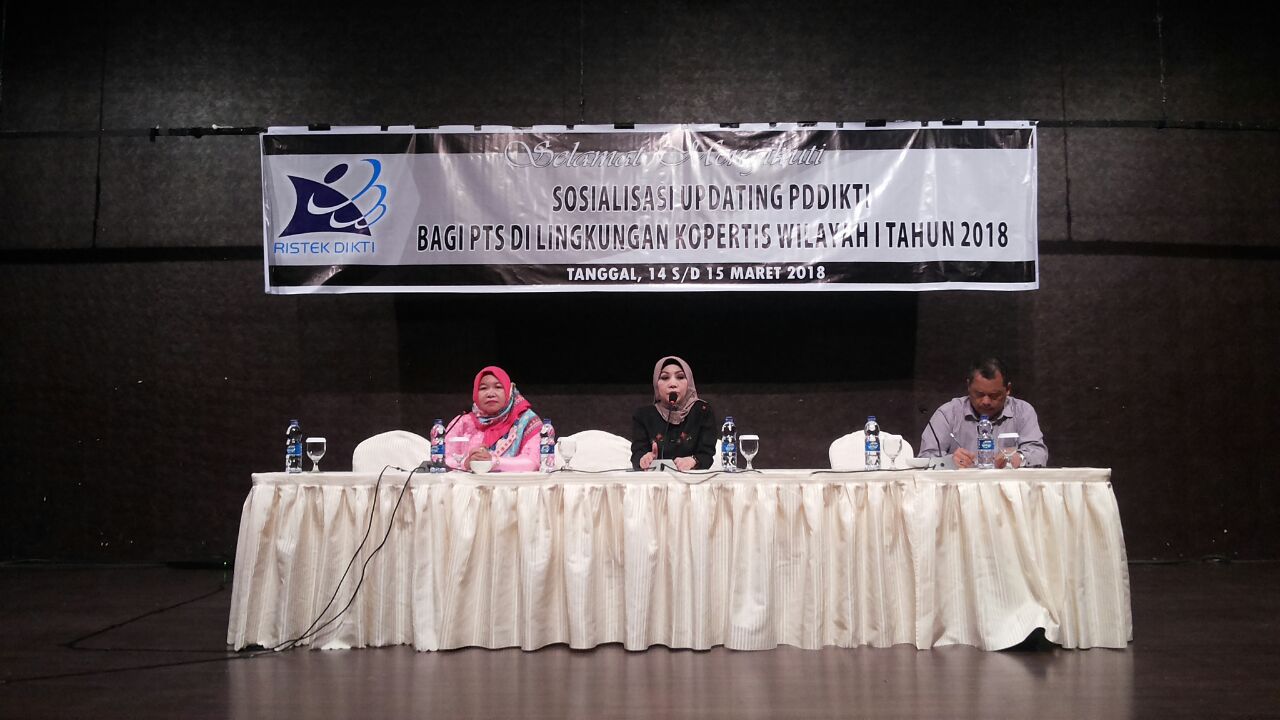Sosialisasi Updating PDDikti Bagi PTS di Lingkungan Kopertis Wilayah I