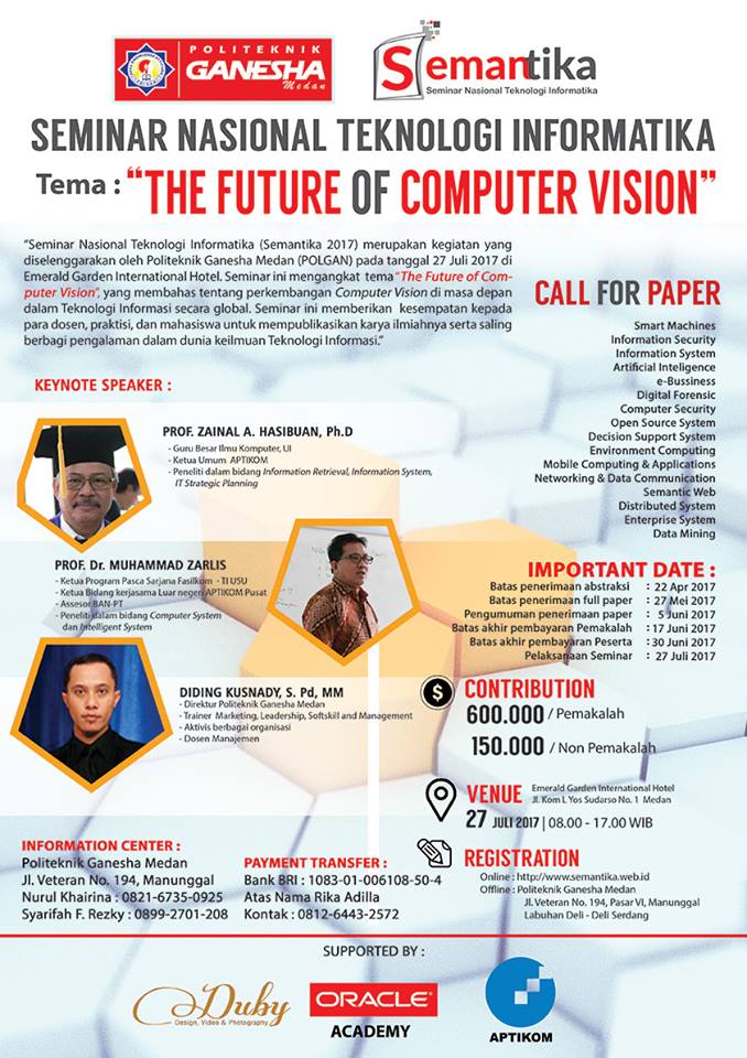 SEMANTIKA 2017 POLITEKNIK GANESHA MEDAN