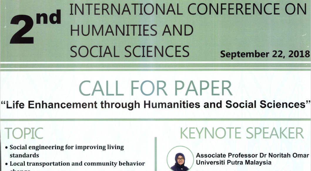 â€œLife Enhancement Through Humanities and Social Sciencesâ€ 2018