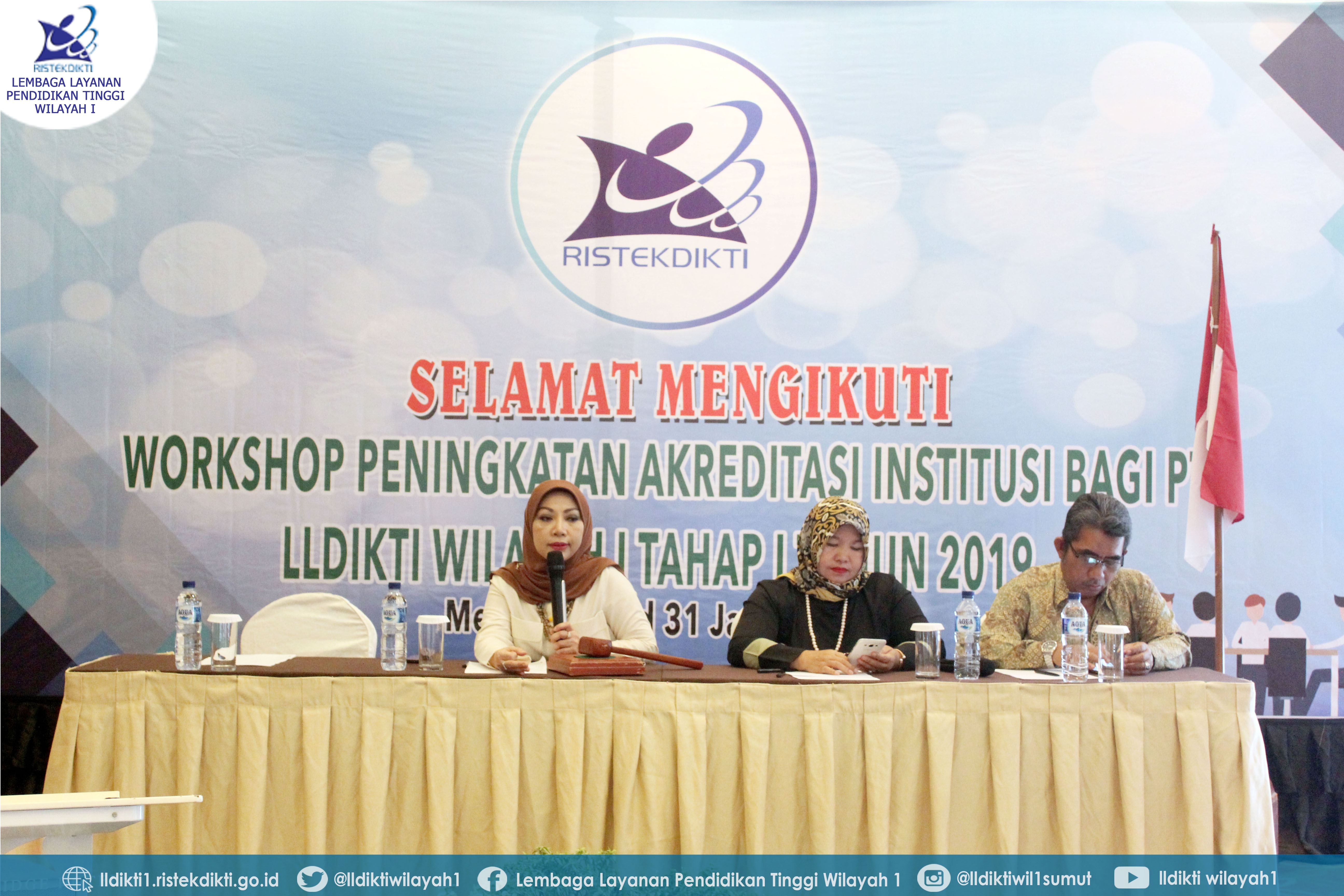 Workshop Peningkatan Akreditasi Institusi Bagi PTS LLDIKTI Wilayah I Tahap I Tahun 2019