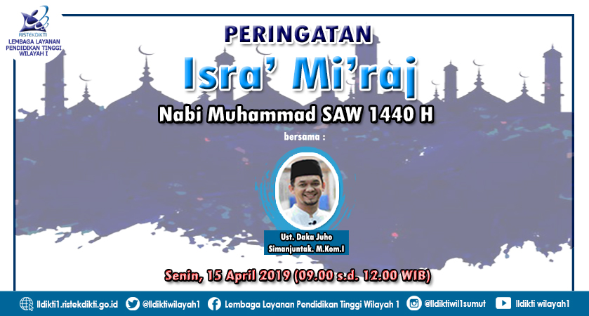 Undangan Memperingati Isra' Mi'raj Nabi Besar Muhammad S.A.W. 1440 H