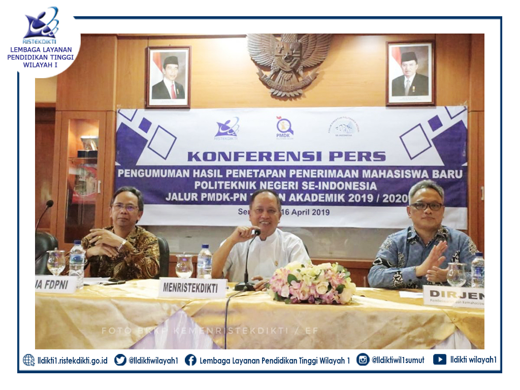 16.666 Siswa Lulus PMDK-PN 2019, Menristekdikti: Peminat Politeknik Meningkat Pesat