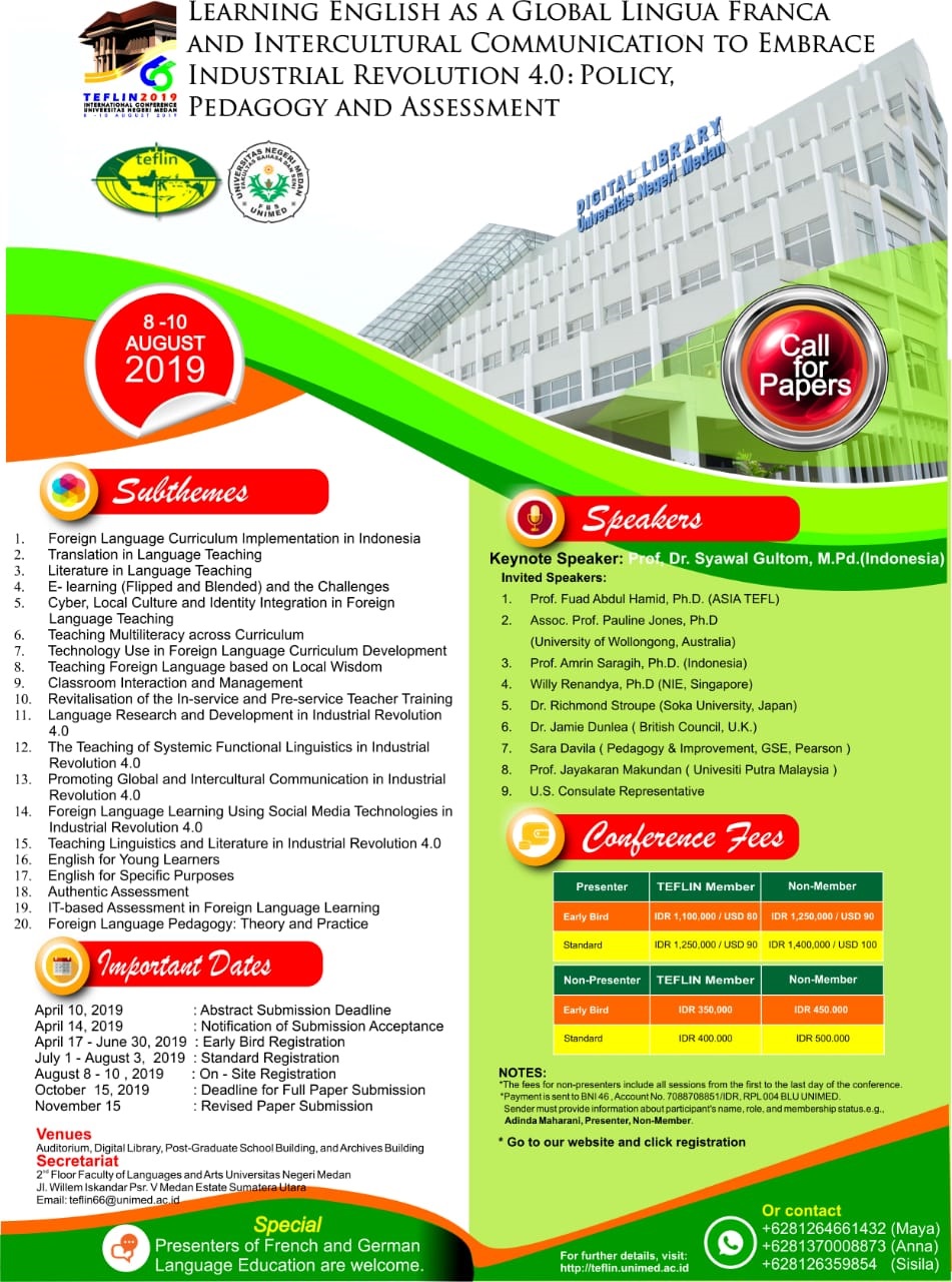 TEFLIN INTERNATIONAL CONFERENCE AND ENGLISH LANGUAGE EDUCATION EXPO