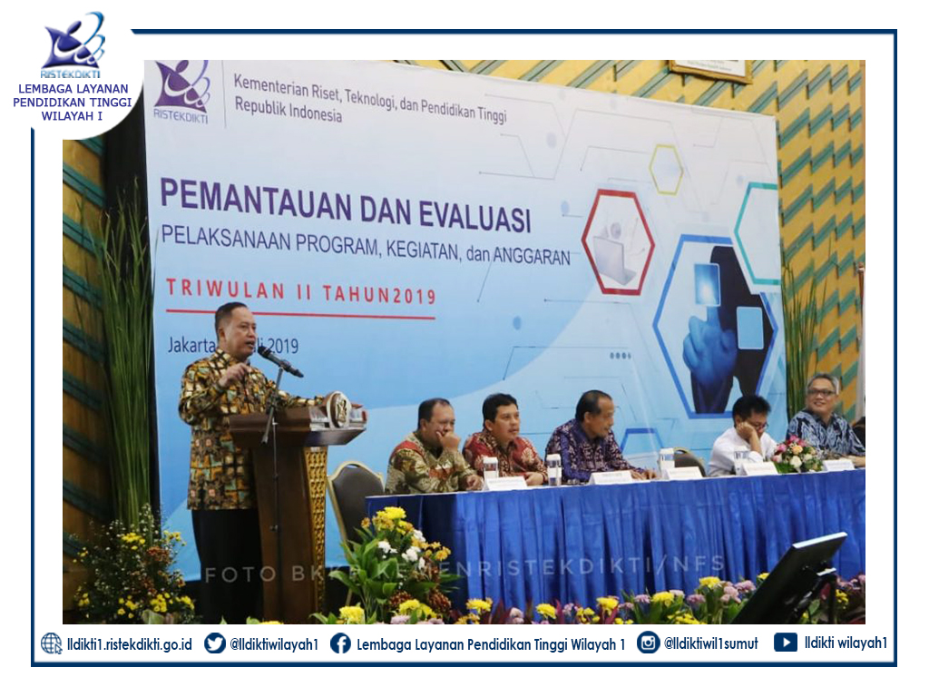 Menristekdikti Apresiasi Capaian Program dan Realisasi Anggaran PTN dan LLDIKTI Triwulan II