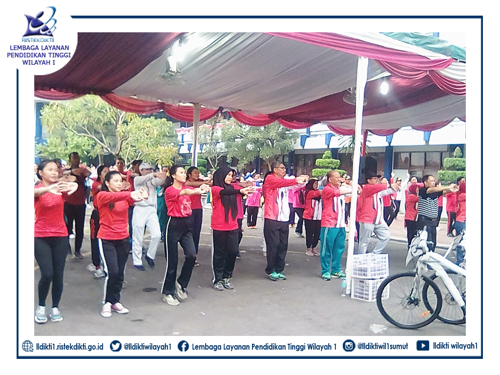 Merdeka! LLDikti Wilayah I bersama APTISI Gelar Jalan Santai