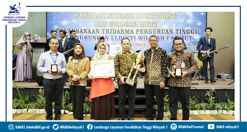 UMSU Raih Juara Umum Monev Mutu LLDikti Wilayah I Sumut