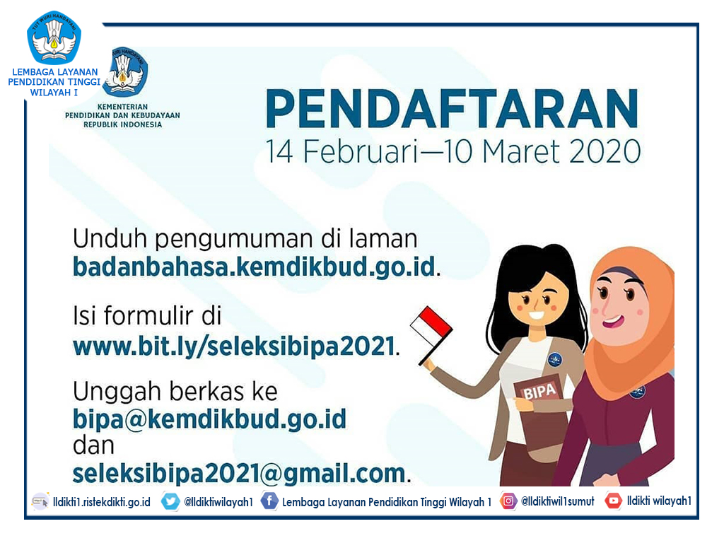 Pendaftaran Pengajar Bahasa Indonesia bagi Penutur Asing (BIPA) Dibuka
