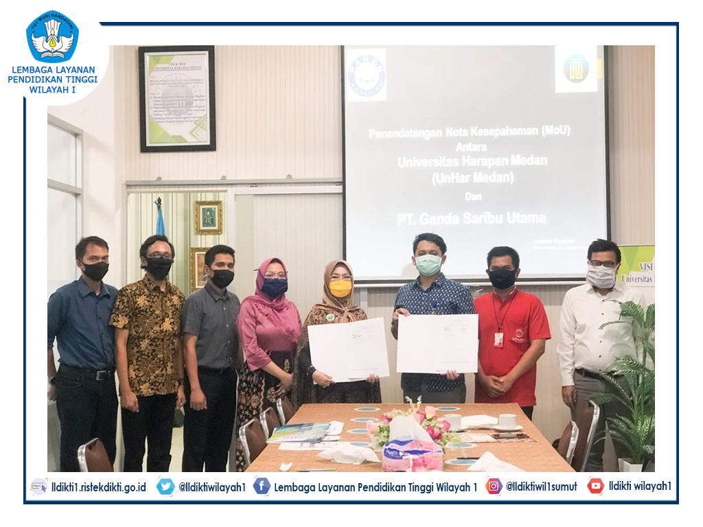 Memorandum of Understanding - Universitas Harapan Medan dan P.T. Ganda Saribu Utama