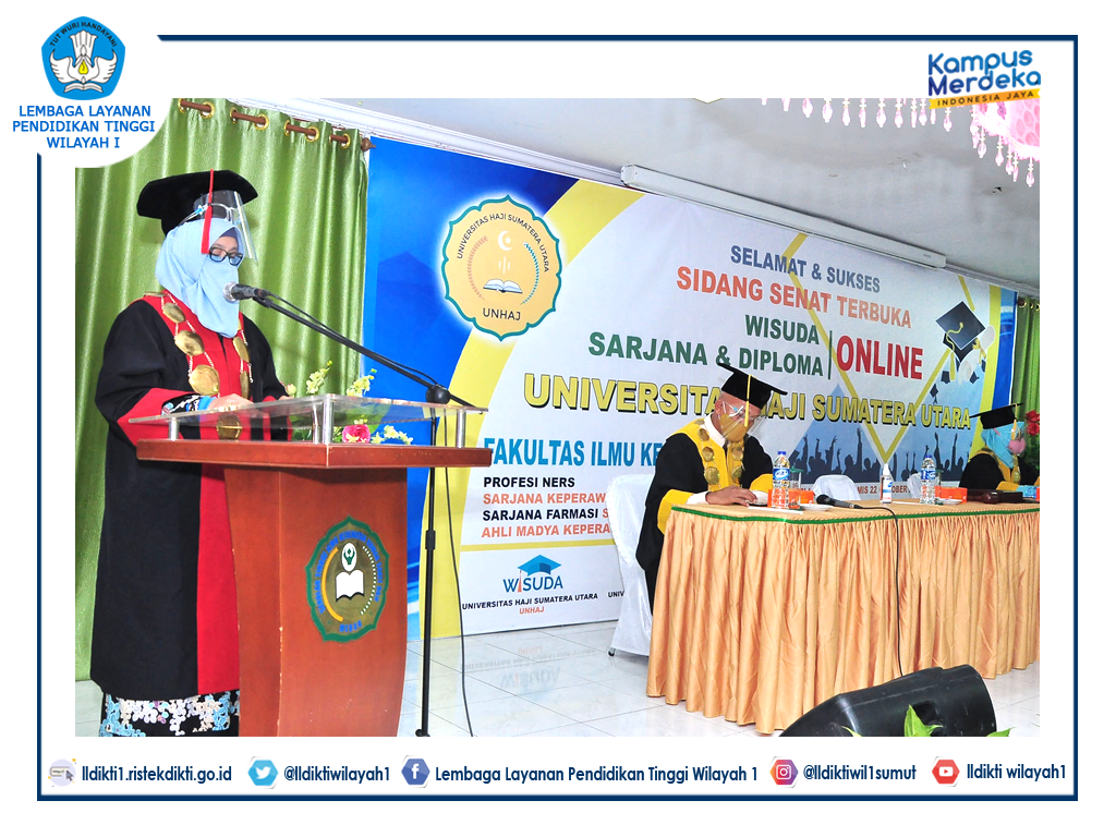 737 Lulusan Universitas Haji Sumut di Wisuda Secara Virtual