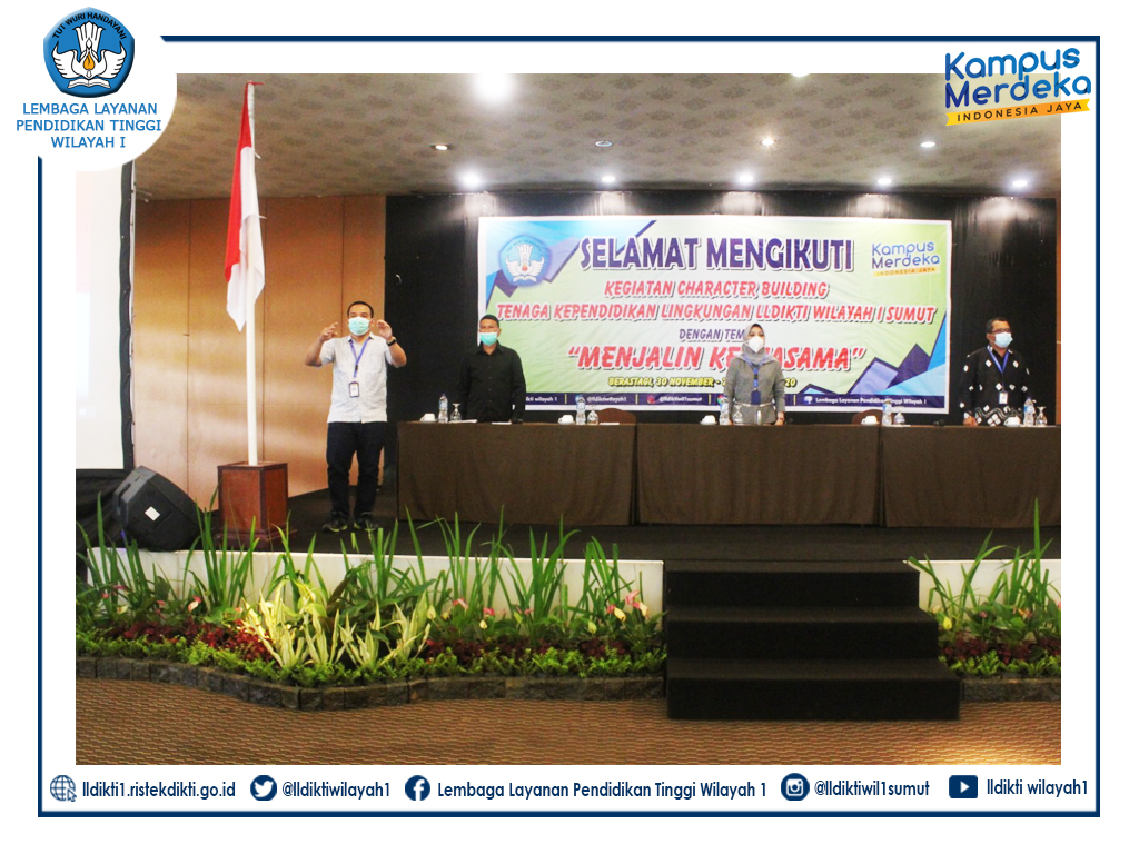 Tingkatkan Etos Kerja dan Kerjasama, LLDIKTI Wilayah I Gelar Character Building