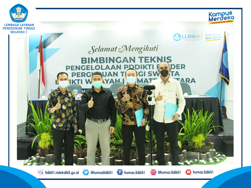 LLDikti Wilayah I Gelar Bimbingan Teknis Pengelolaan PDDikti Feeder bagi Operator PTS di Sumut