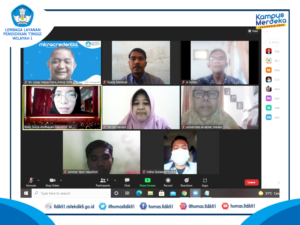 Universitas Al Azhar melaksanakan FGD Online Persiapan Pelaksanaan Tracer Study 2021
