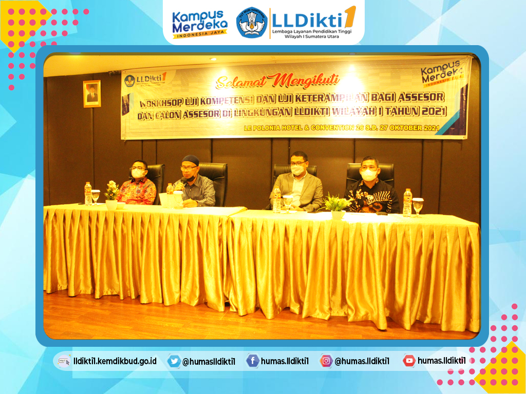 LLDikti Wilayah I Gelar Workshop Uji Kompetensi dan Uji Keterampilan Bagi Assesor dan Calon Assesor 