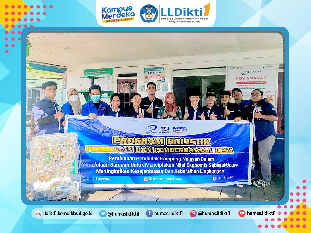 Tim PHP2D Mikroskil ajak Kampung Nelayan Medan Belawan ciptakan nilai ekonomis pengelolaan sampah