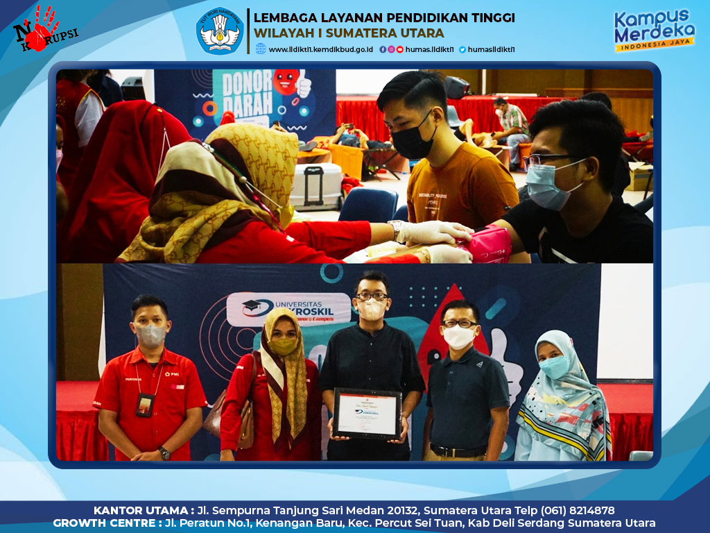 SELENGGARAKAN KEGIATAN DONOR DARAH, UNIVERSITAS MIKROSKIL AJAK MASYARAKAT AKTIF DONOR DARAH