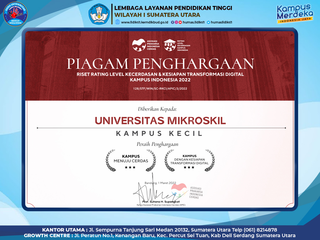 UNIVERSITAS MIKROSKIL DIAPRESIASI SEBAGAI KAMPUS MENUJU CERDAS OLEH APIC