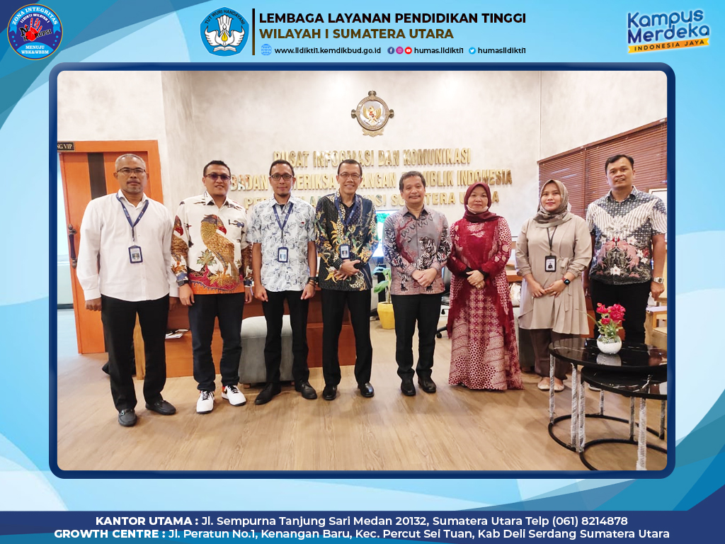 LLDIKTI WILAYAH I AUDIENSI KE BADAN PEMERIKSA KEUANGAN PERWAKILAN SUMATERA UTARA