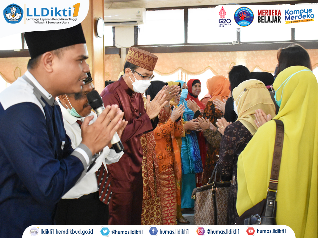 HALAL BI HALAL 1443 H, PLT. KEPALA LLDIKTI WILAYAH I AJAK SALING BERMAAFAN DAN KOKOHKAN KEBERSAMAAN