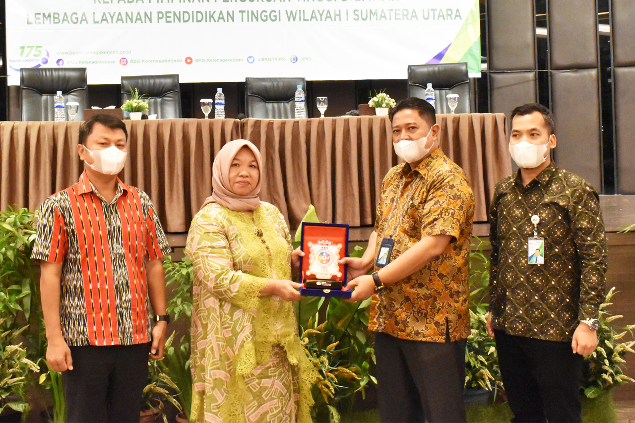 LLDIKTI WILAYAH I DAN BPJS KETENAGAKERJAAN MEDAN KOTA GELAR SOSIALISASI MANFAAT BPJS BAGI PTS SUMUT