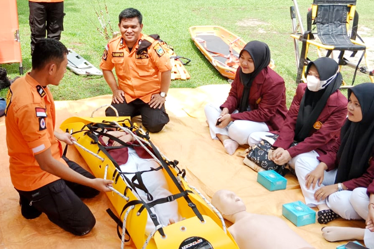 KULIAH PAKAR & SIMULASI EVAKUASI KORBAN BENCANA ALAM DI BPBD SUMUT
