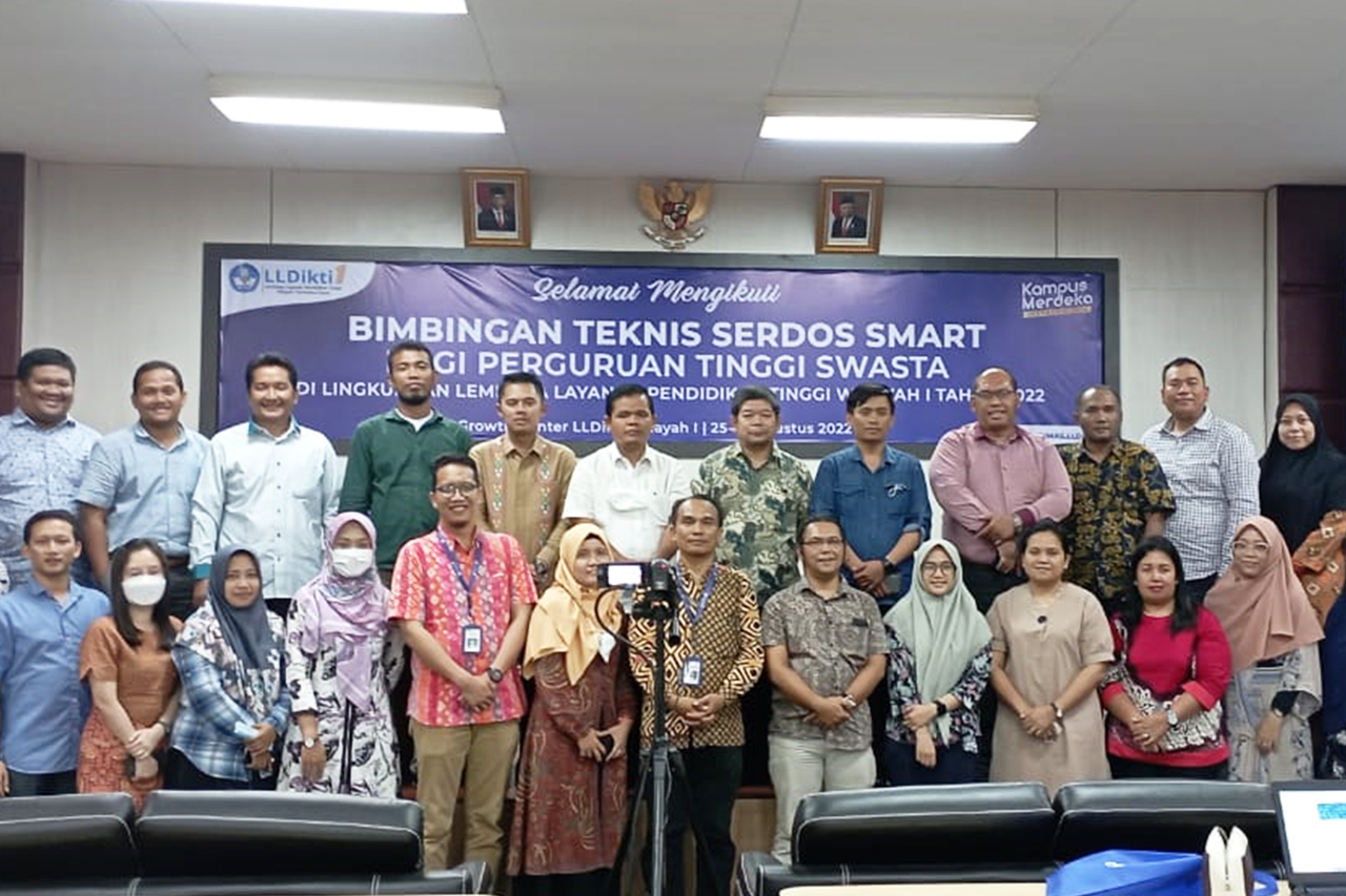 LLDIKTI WILAYAH I GELAR BIMBINGAN TEKNIS SERDOS SMART BAGI PERGURUAN TINGGI SWASTA