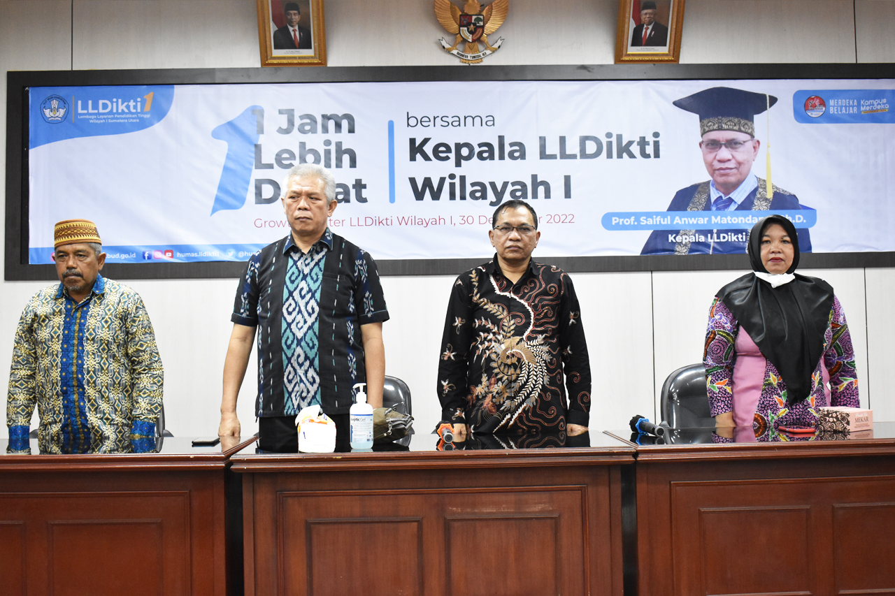 SAMBUT KEPALA BARU, LLDIKTI WILAYAH I GELAR 1 JAM LEBIH DEKAT