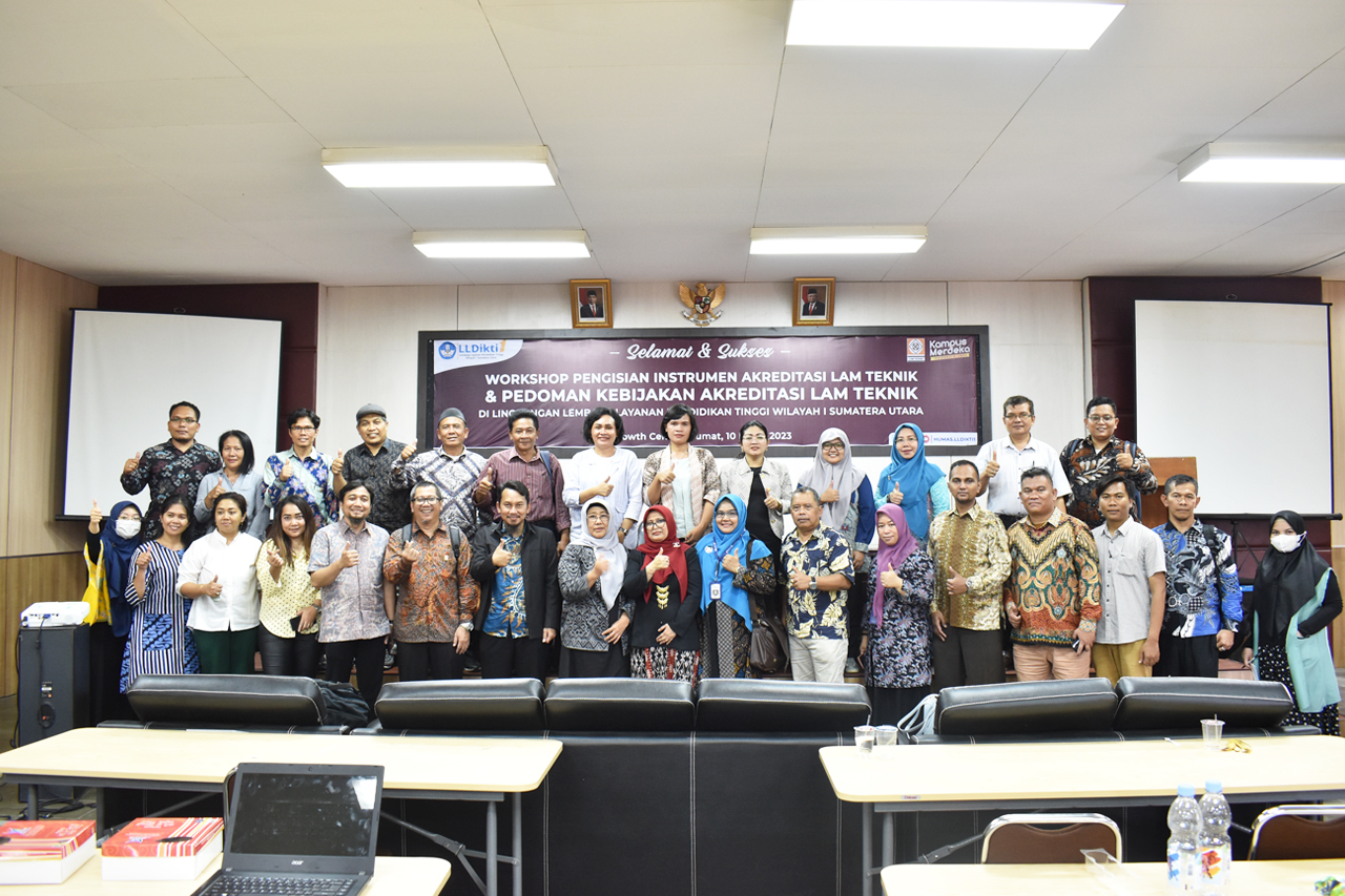 LLDIKTI WILAYAH I GELAR WORKSHOP INSTRUMEN DAN KEBIJAKAN LAM TEKNIK