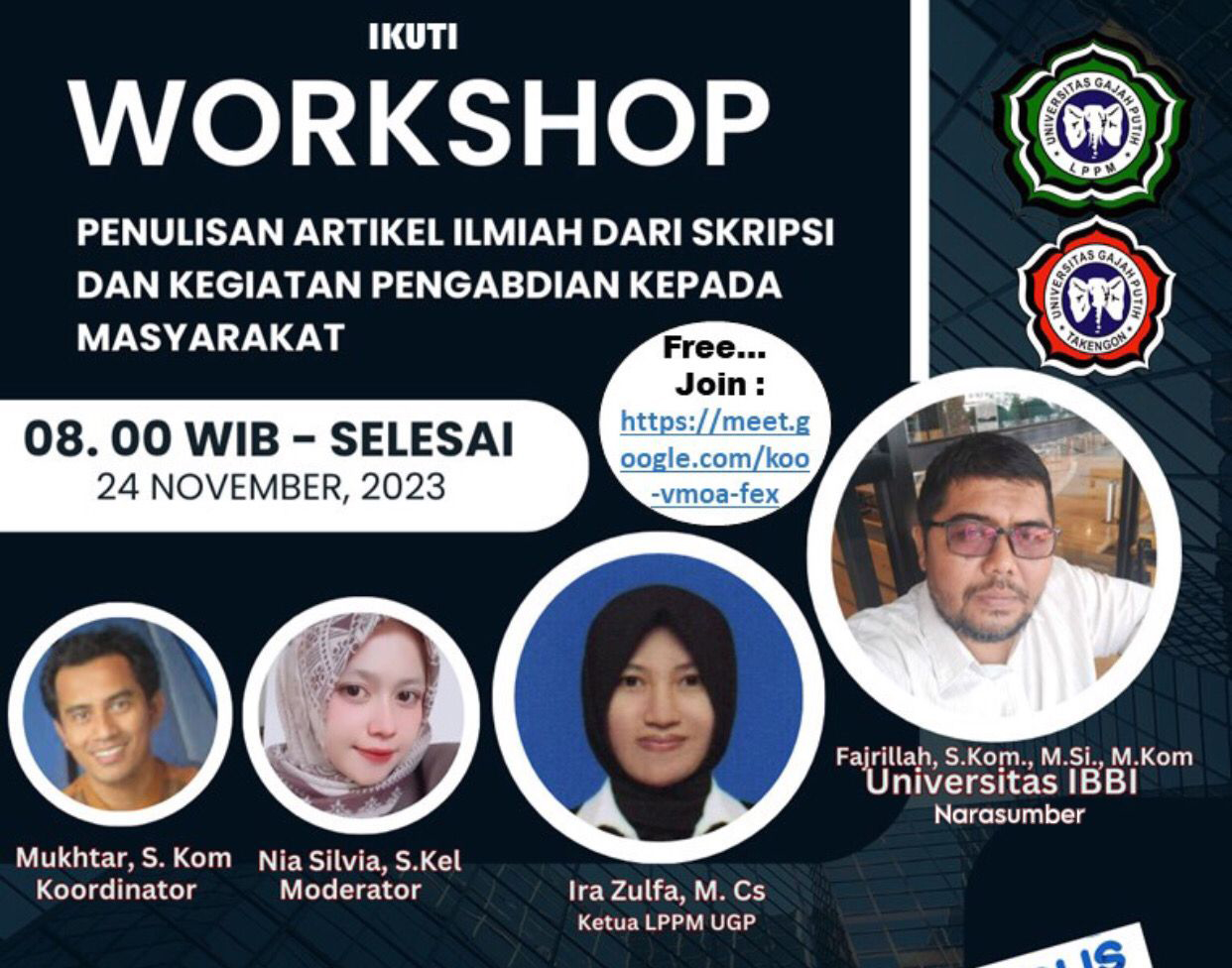 Workshop Penulisan Artikel Ilmiah Oleh UGP Berlangsung Sukses Untuk Meningkatkan Kemampuan Mahasiswa