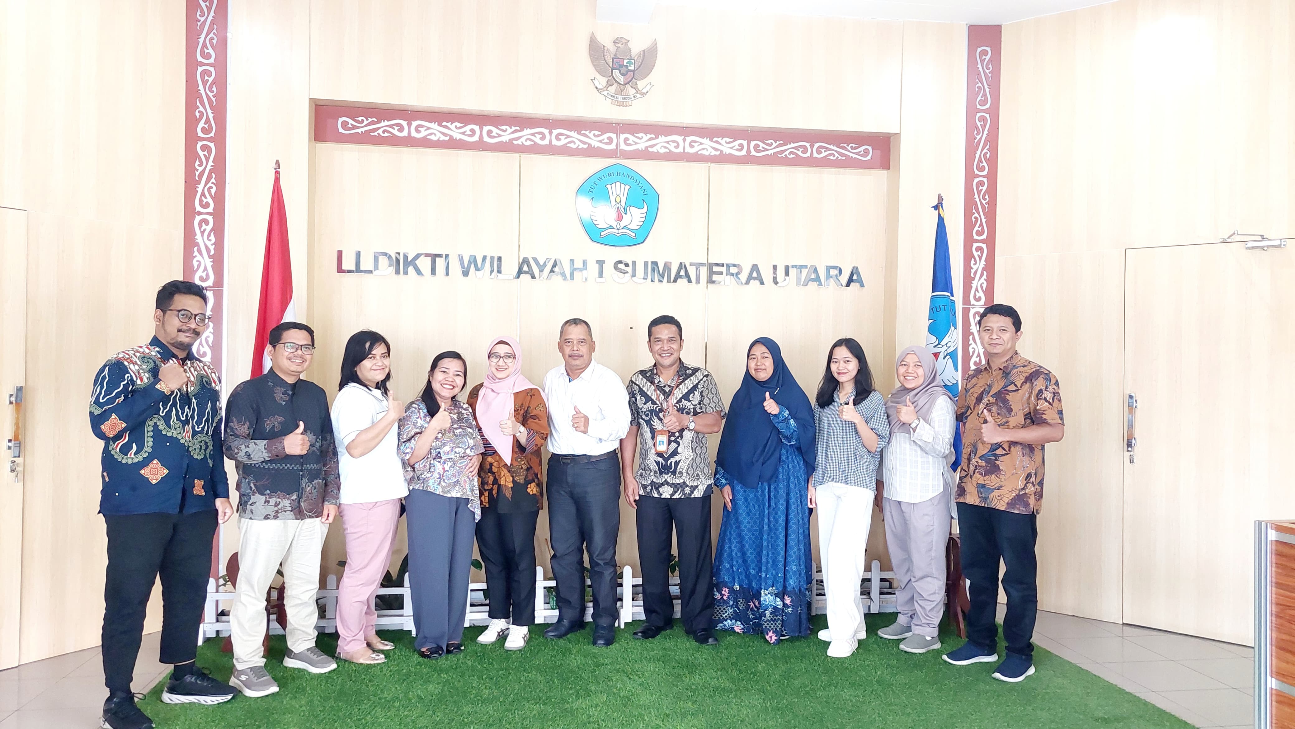 LLDikti Wilayah I Terima Kunjungan Tim Biro Keuangan dan BMN Sekretariat Jenderal Kemendikbudristek