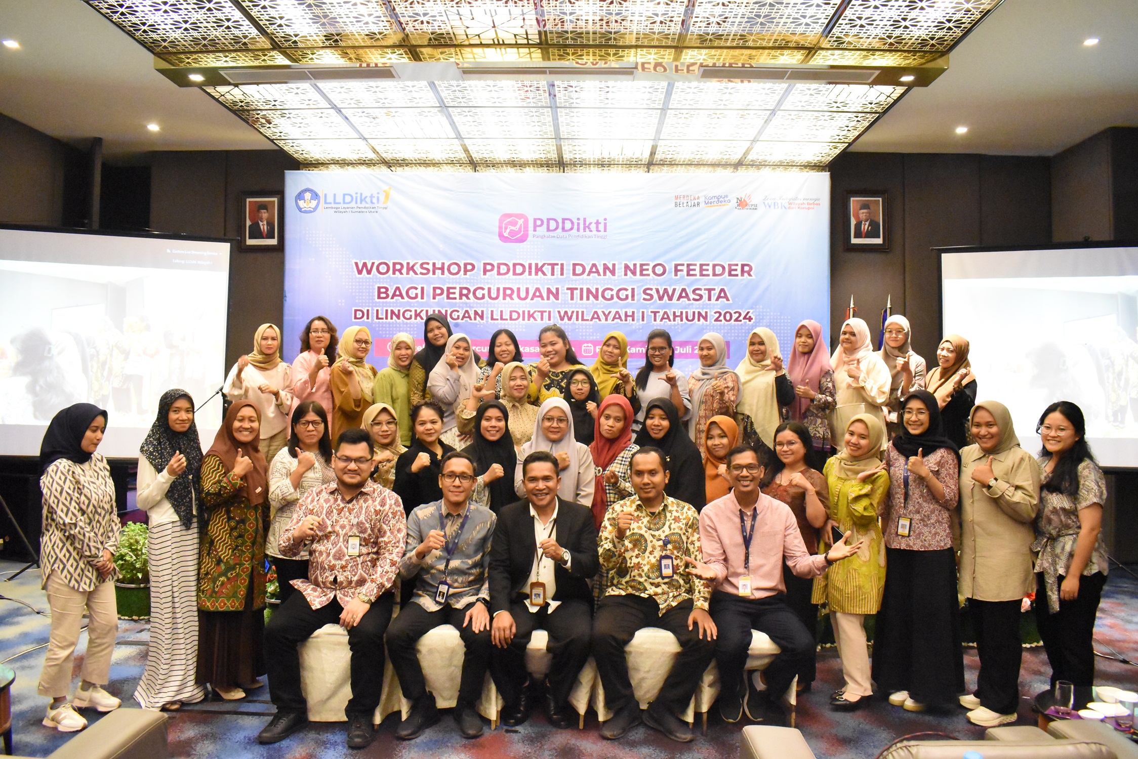 Operator PDDikti Sumut Ikuti Workshop PDDikti dan Neo Feeder bagi PTS di Lingkungan LLDikti Wilayah I Tahun 2024