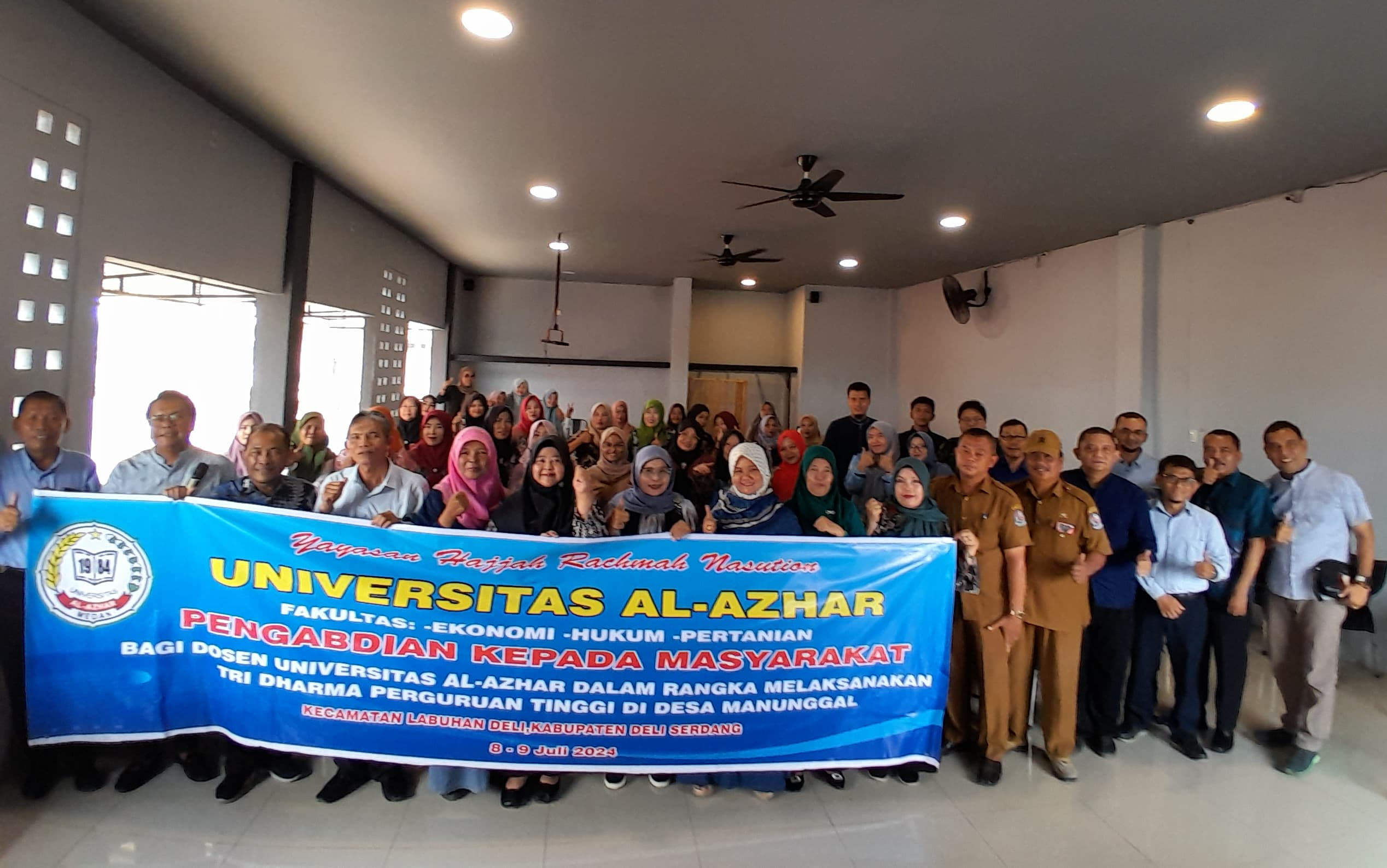 Dosen Universitas Al-Azhar Medan Melaksanakan  Pengabdian Masyarakat 
di Desa Manunggal, Deli Serdang


