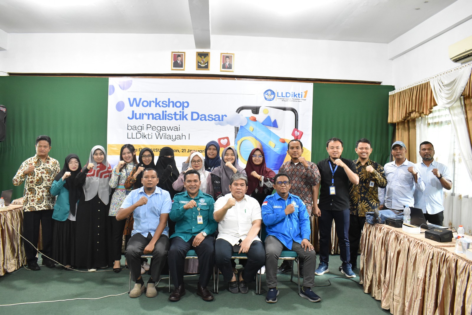 Asah Kemampuan Jurnalistik Dasar, Pegawai LLDIKTI Wilayah I Ikuti Workshop Di UISU