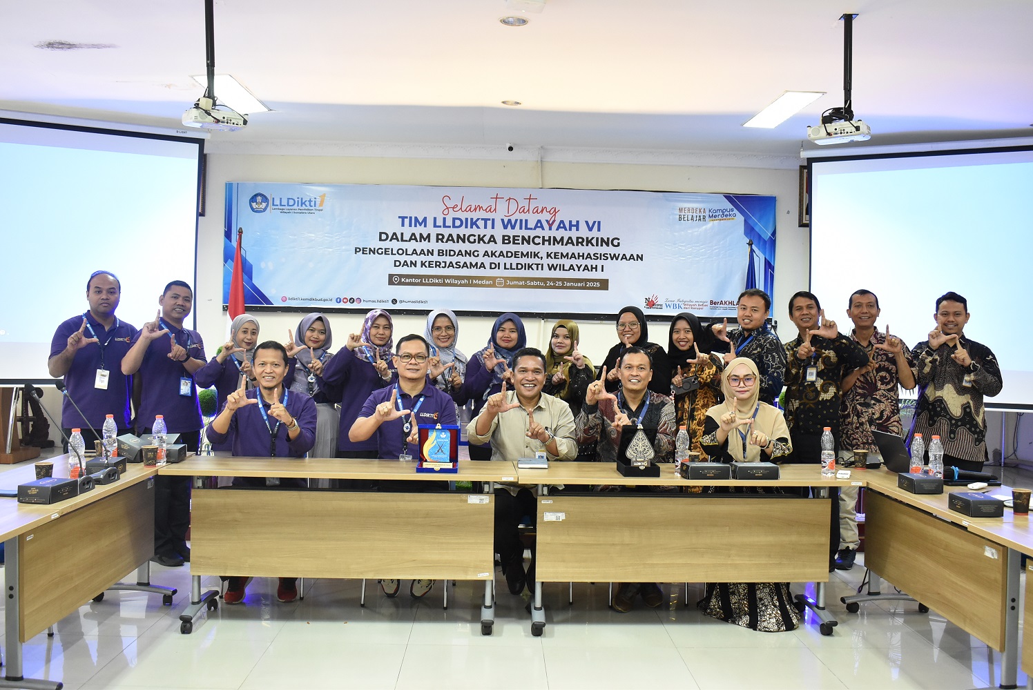 LLDikti Wilayah 6 Lakukan Benchmarking ke LLDikti Wilayah 1
