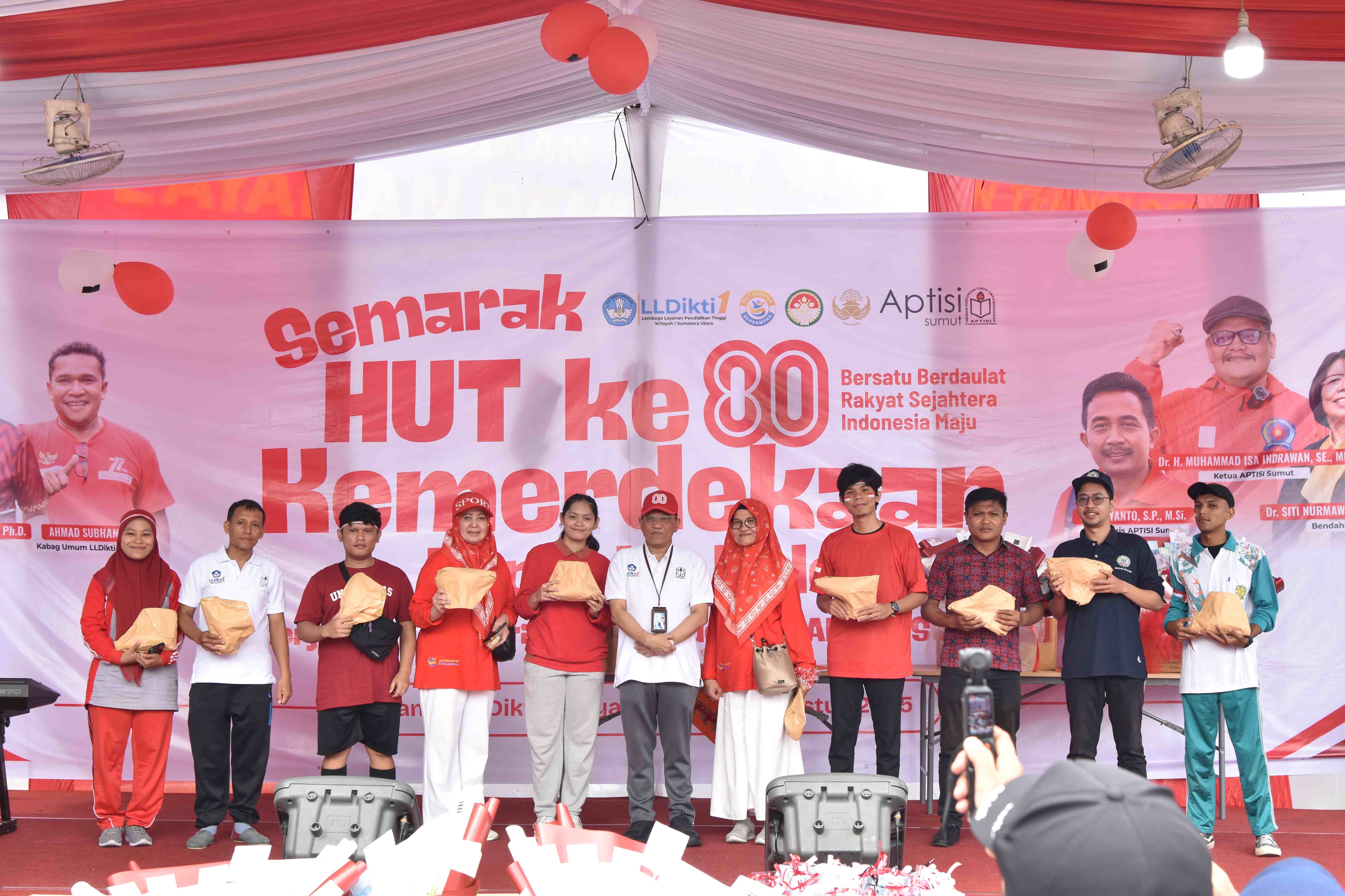 Semarak HUT ke-80 RI, LLDikti Wilayah I Sumut Hidupkan Nilai Kebangsaan Melalui Aneka Perlombaan