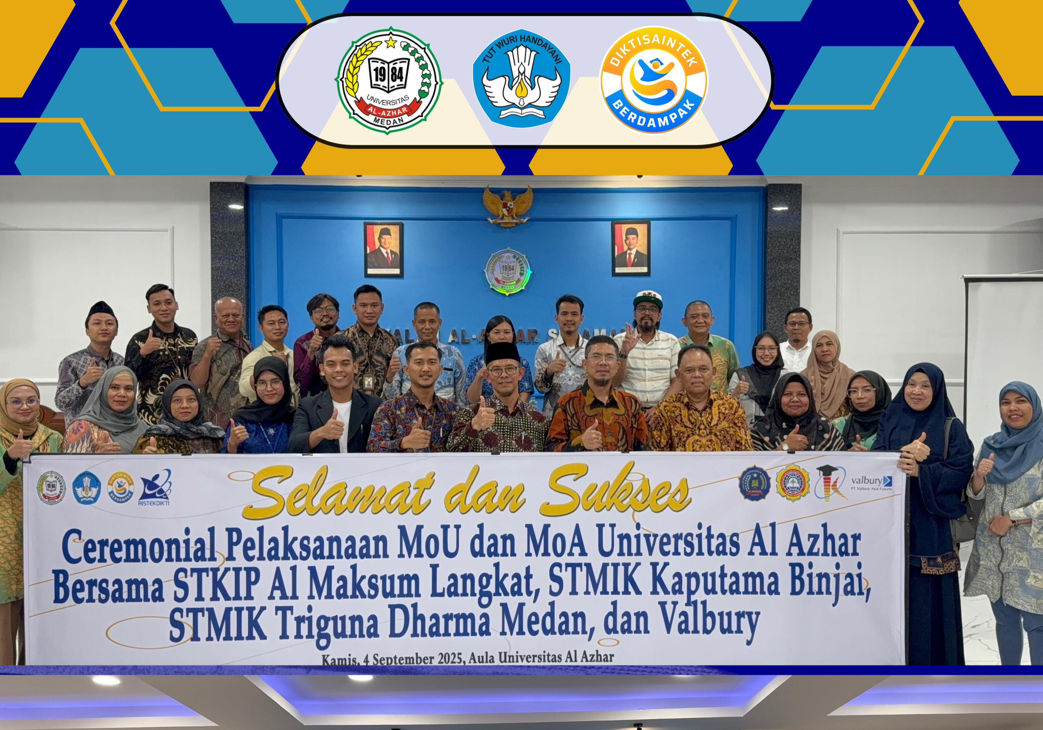 Universitas Al Azhar Gelar Penandatanganan MoU dan MoA Bersama Perguruan Tinggi serta Mitra Industri
