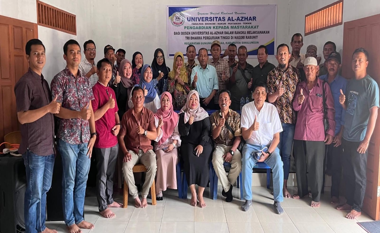 Pengabdian Kepada Masyarakat bagi Dosen FH Universitas Al-Azhar Dalam Pelaksanaan Tri Dharma PT di Nagori Rabuhit Kecamatan Gunung Maligas, Kabupaten Simalungun