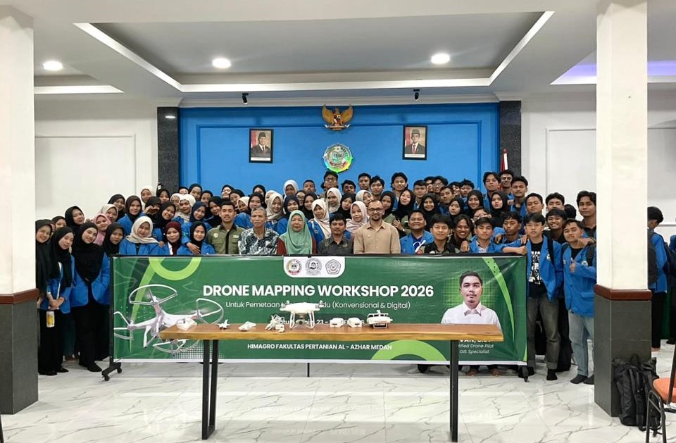 Himpunan Mahasiswa Agroteknologi (HIMAGRO) Universitas Al-Azhar Gelar Drone
Mapping Workshop 2026 untuk Tingkatkan Kompetensi Teknologi Mahasiswa
